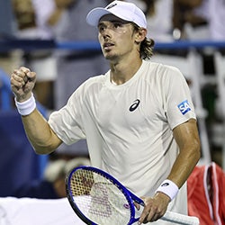 Alex de Minaur with WIlson Racket
