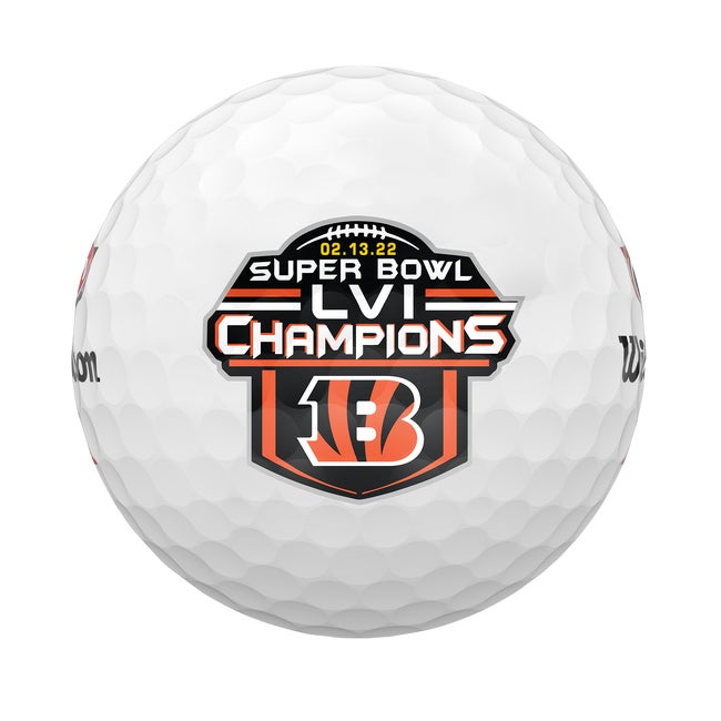 

Wilson Football DUO Soft+ Super Bowl LV Championship Golf Balls - Cincinnati Bengals