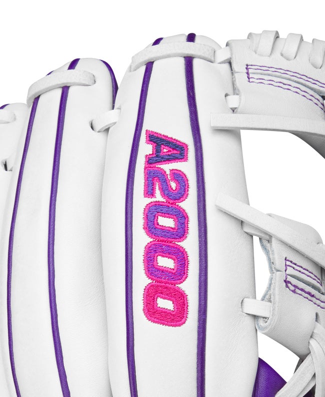 パフ　Bluetooth ストロボ専用　ホワイト　パープルピンク　ワンオフ 2024 Santa Monica Dusk A2000 1786 11.5” Infield Baseball Glove