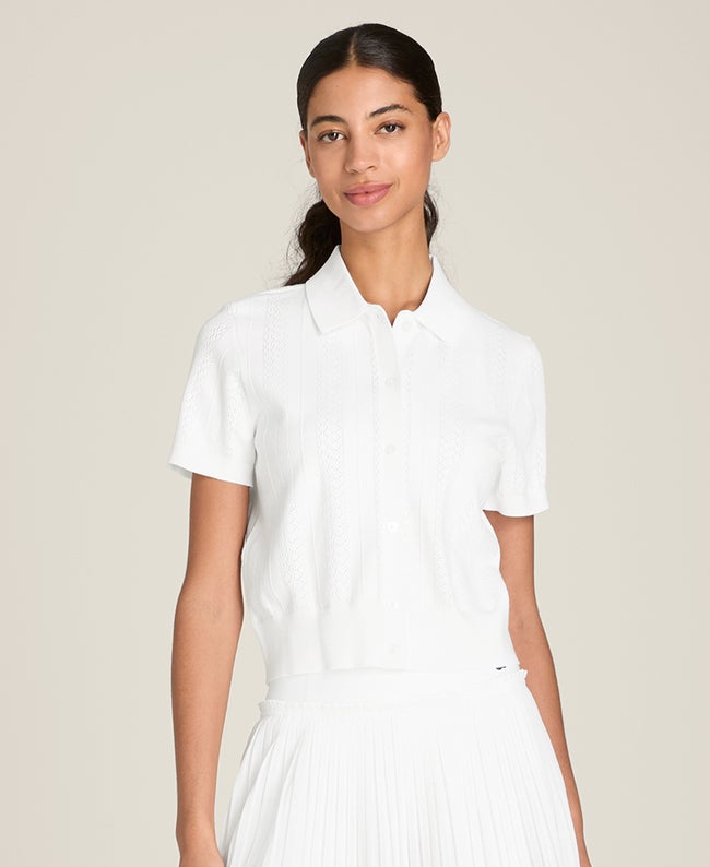 Wilson Shrunken Essex Button-Through Polo Shirt