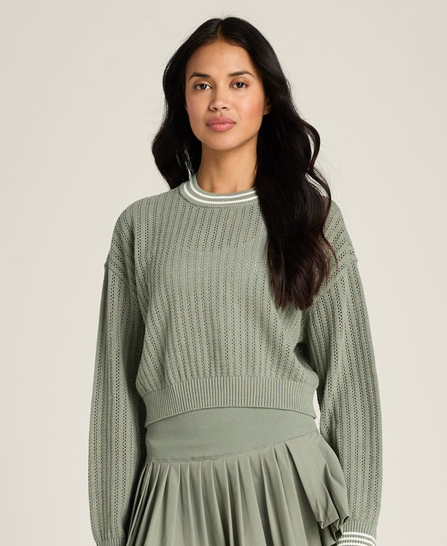 Vetiver Wilshire Crew Pullover | Wilson Sporting Goods