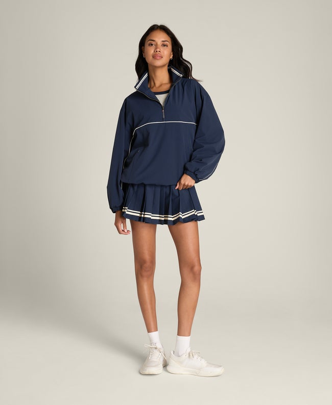 Classic Navy / Sandrift Cross Court Popover | Wilson Sporting Goods