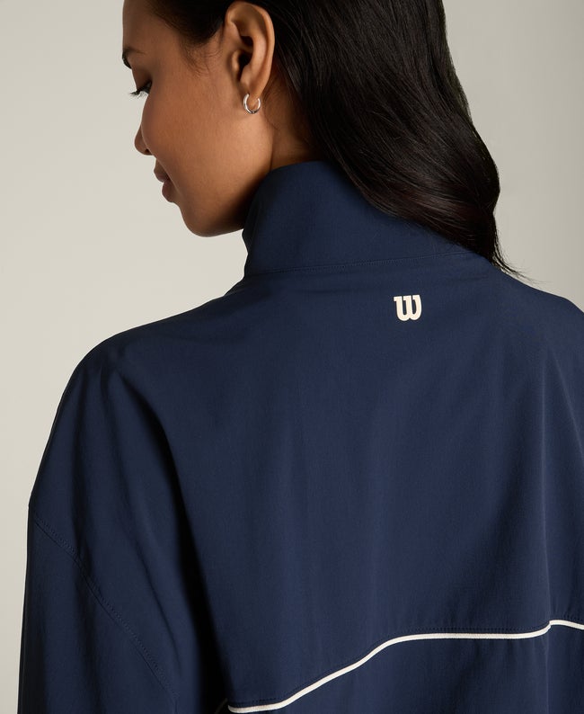 Classic Navy / Sandrift Cross Court Popover | Wilson Sporting Goods