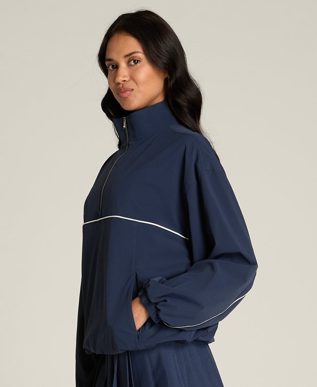 Classic Navy / Sandrift Cross Court Popover | Wilson Sporting Goods