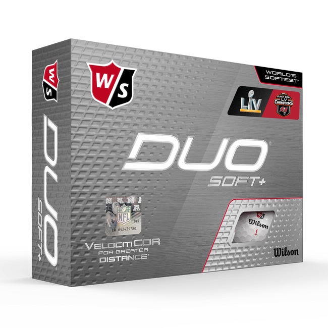 

Wilson DUO Soft+ Super Bowl Championship Golf Balls - Tampa Bay Buccaneer's