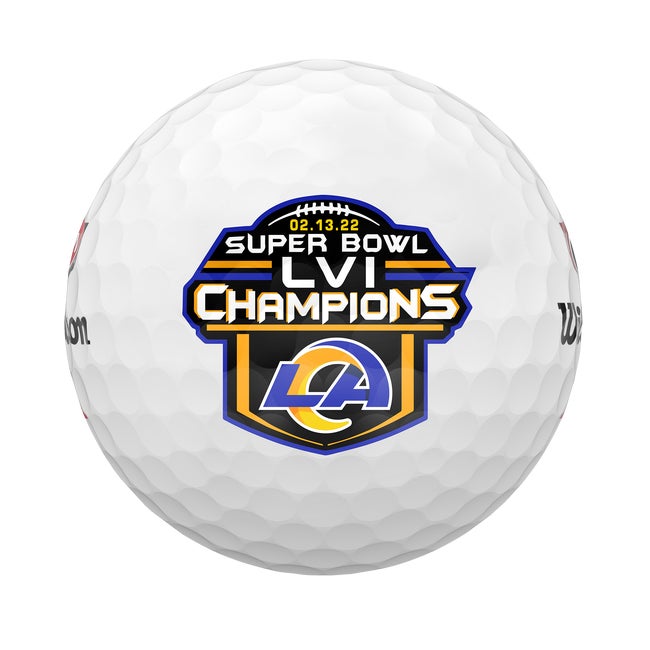 

Wilson Football DUO Soft+ Super Bowl LVI Championship Golf Balls - LA Rams