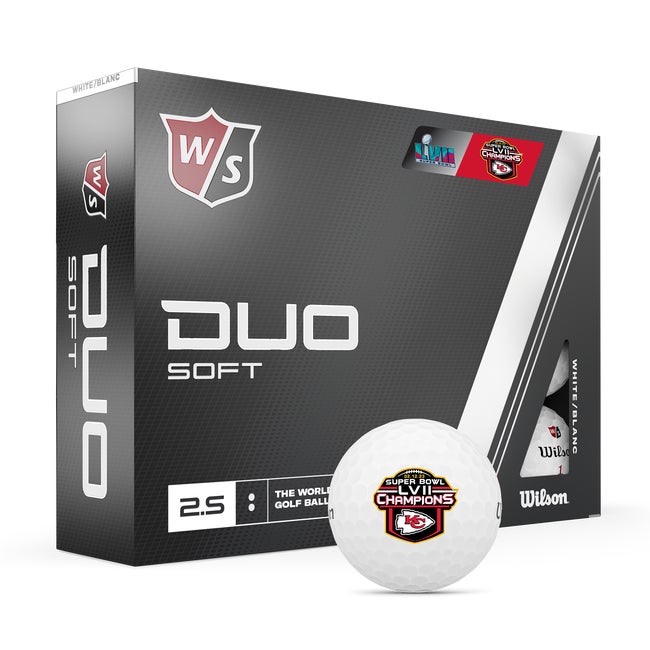 

Wilson Football Super Bowl LVII DUO SOFT Golf Balls - KC Chiefs - Size 12-BALL