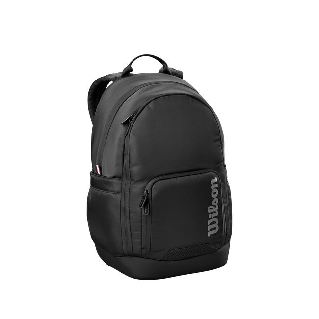 backpacks.wilson.leather Vintage Wilsons Leather Black Leather Backpack  DESERT MOSS VINTAGE Roger Federer as a tennis player. Tour Backpack | Wilson Sporting