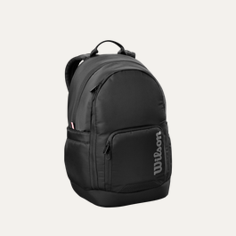 backpacks.wilson.leather Vintage Wilsons Leather Black Leather Backpack DESERT MOSS VINTAGE Roger Federer as a tennis player. Tour Backpack | Wilson Sporting