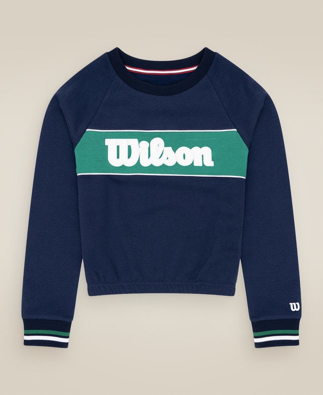 Classic Navy Youth Chenille Crew Sweater | Wilson Sporting Goods