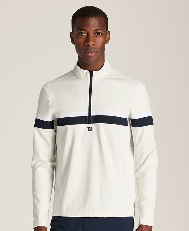 Sunwolves Canterbury ウォームアップウェア Sandrift / Classic Navy Elevate Performance Half-Zip | Wilson