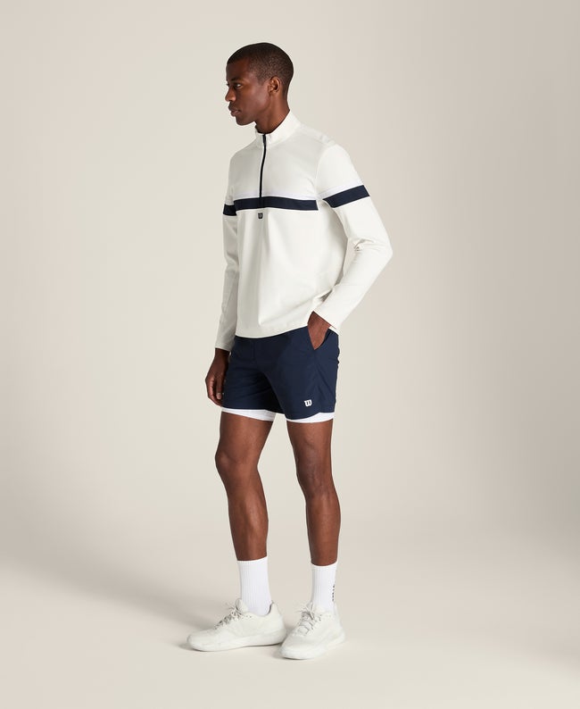 Sandrift / Classic Navy Elevate Performance Half-Zip | Wilson