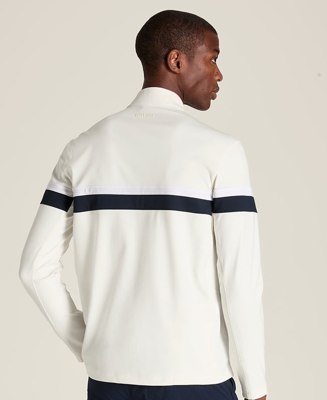 Sandrift / Classic Navy Elevate Performance Half-Zip | Wilson