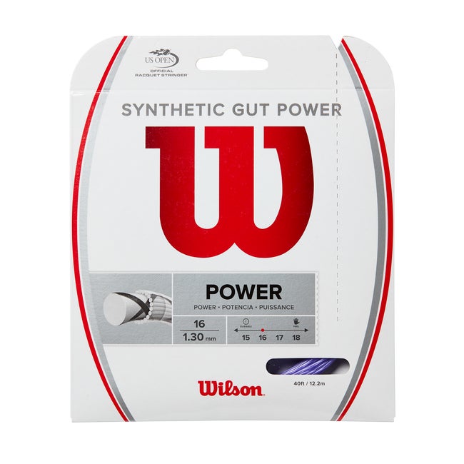 

Wilson Synthetic Gut Power 16 Tennis String - Set - Size 16G