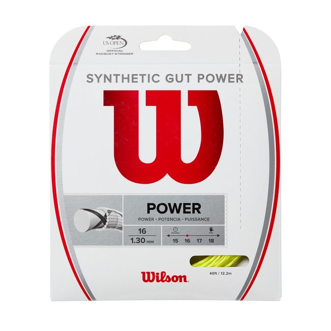 

Wilson Synthetic Gut Power 16 Tennis String - Set - Size 16G