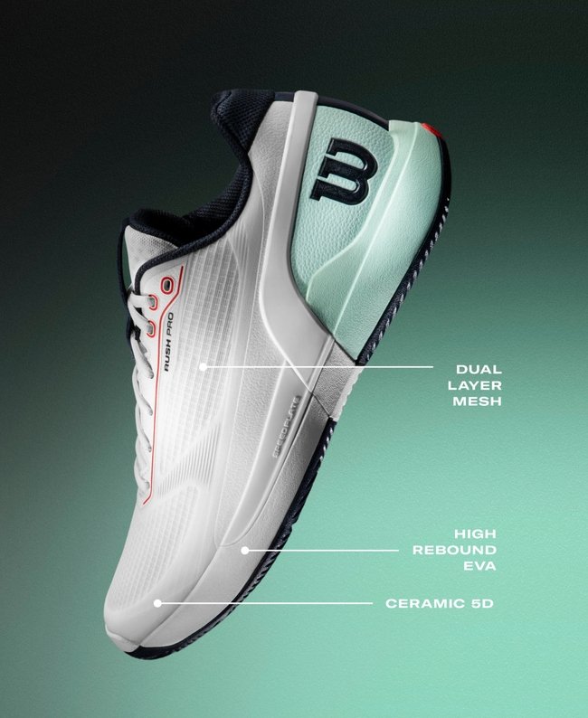 Rush Pro 5 Men's Tennis Shoe | Wilson Sporting Goods