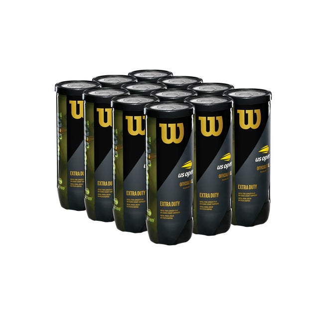 

Wilson Tennis US Open Extra Duty 3 Ball Can (12 Pack) - Size NS