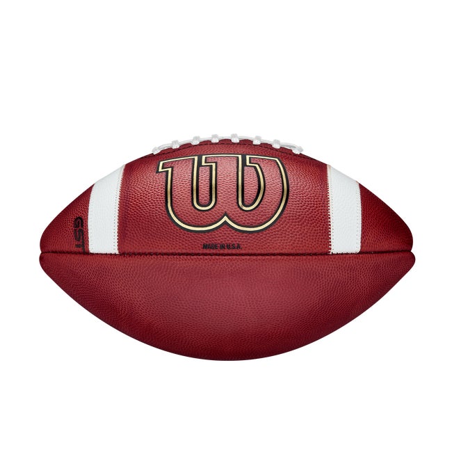 Amazon.com : WILSON GST Leather Game Football - Official