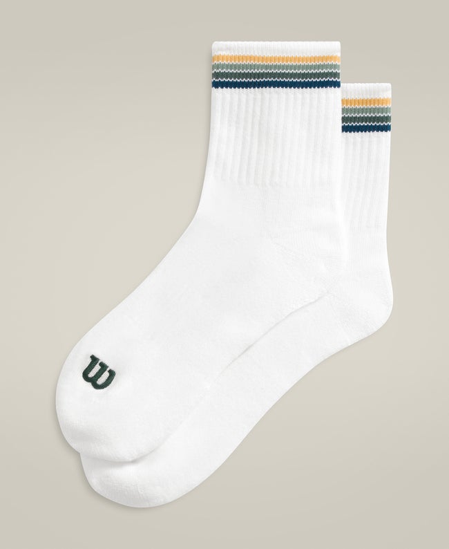 

Wilson Quarter Length Stripe Sock - Size M