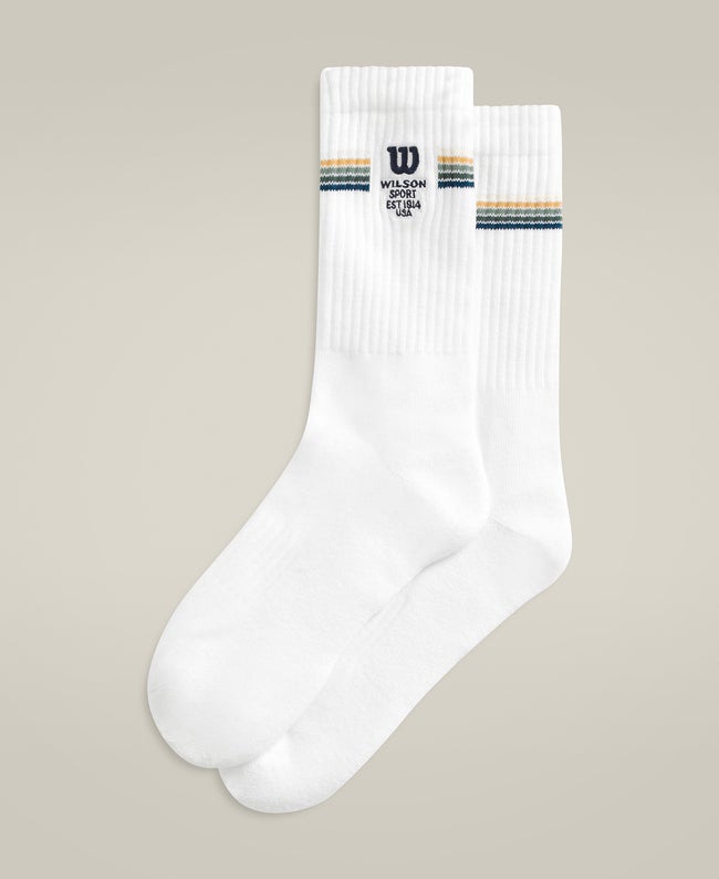 

Wilson Crew Stripe Logo Sock