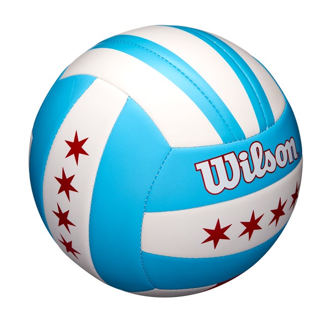 Wilson Shoreline Volleybal, Wit/Meerkleurig, Officiële Maat Wilson Shoreline Volleybal, Wit/Meerkleurig, Officiële Maat