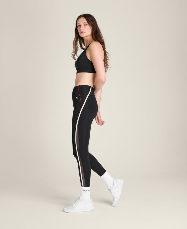 Black / Infrared Idol Tennis Tight | Wilson Sporting Goods