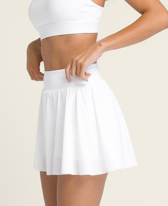 Bright White Laser Lace Skirt | Wilson Sporting Goods
