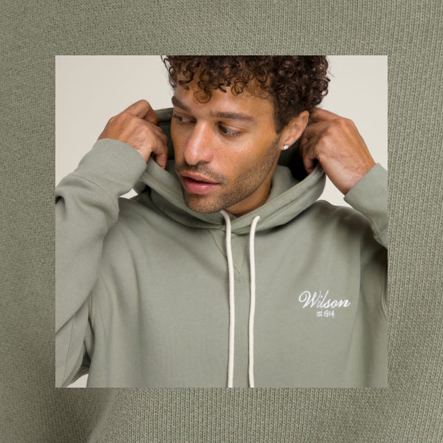 Vintage Pullover Hoodie Wilson Sporting Goods