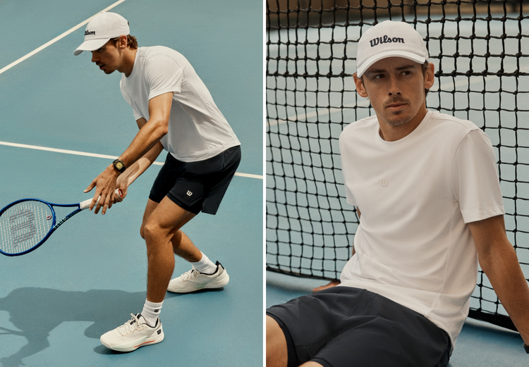 Alex de Minaur wearing Rush Tour 5 shoes