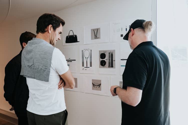 Roger Federer and Wilson Design Team