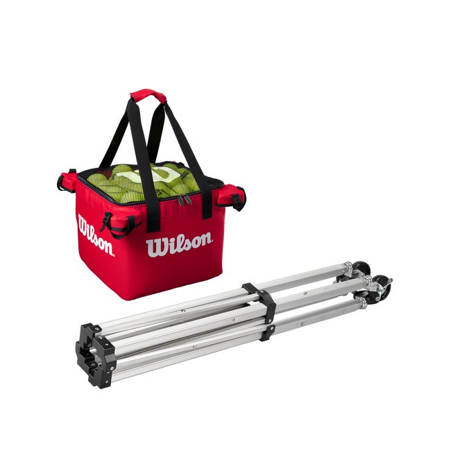 Sac Seau Sport Sharprepublic – Rond, Rouge, Capacité 70-80 Balles De Tennis, Nylon Imperméable Résistant – Aussi Pour Ping-pong, Badminton