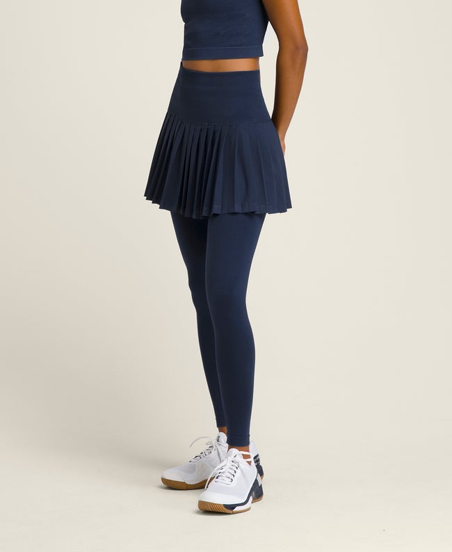 Jupe De Tennis Wilson Midtown Bleu Marine Taille L - Occasion Parfait état, Mix Polyester