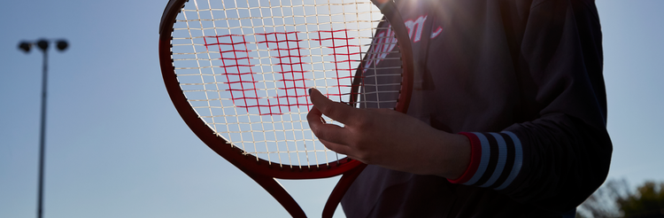 A tennis player holding a tennis racket