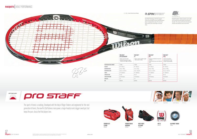 Pro Staff RF97 Catalog