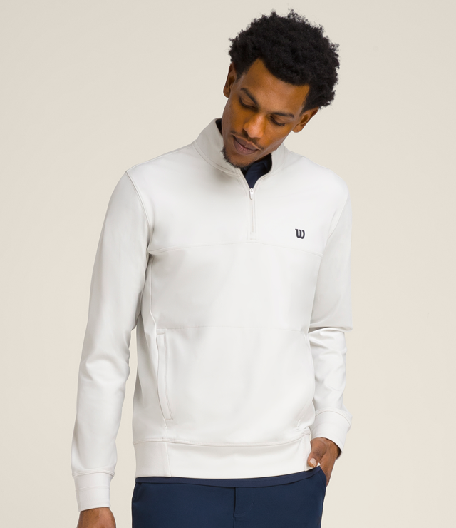 White zip up long sleeve top best sale
