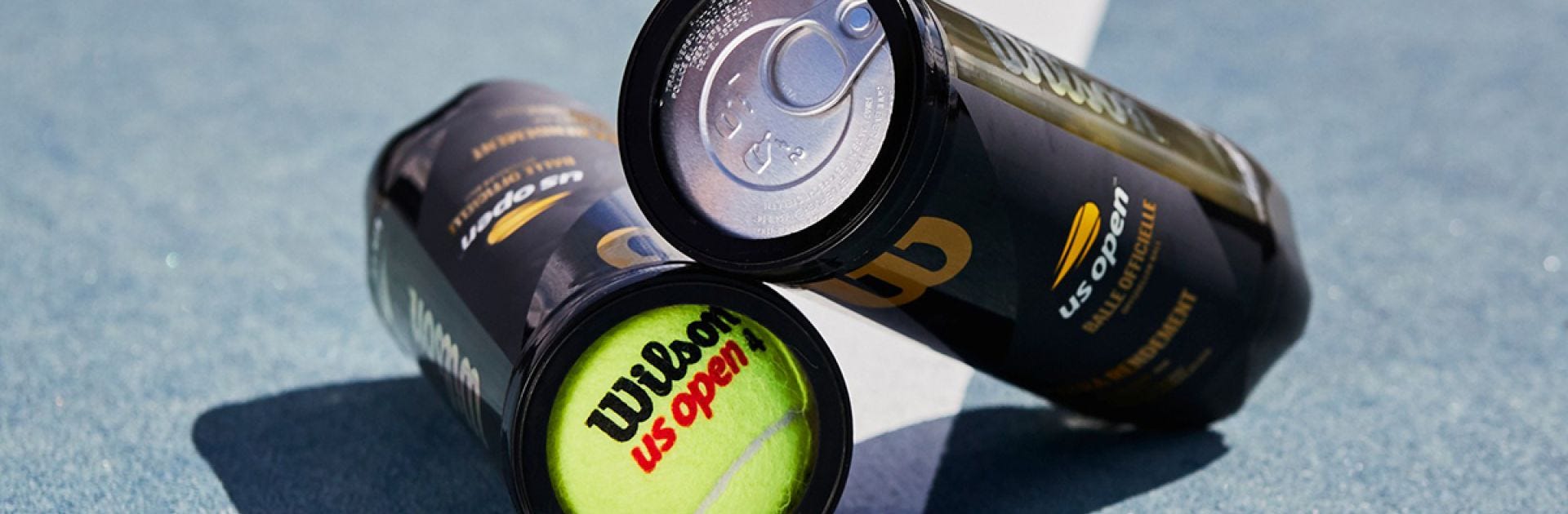 WILSON US Open Tennis Balls - Extra Duty, 24 Can Case