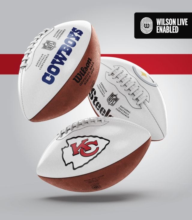 Nfl Live Signature Autograph Football New England Patriots Wilson Sporting Goods