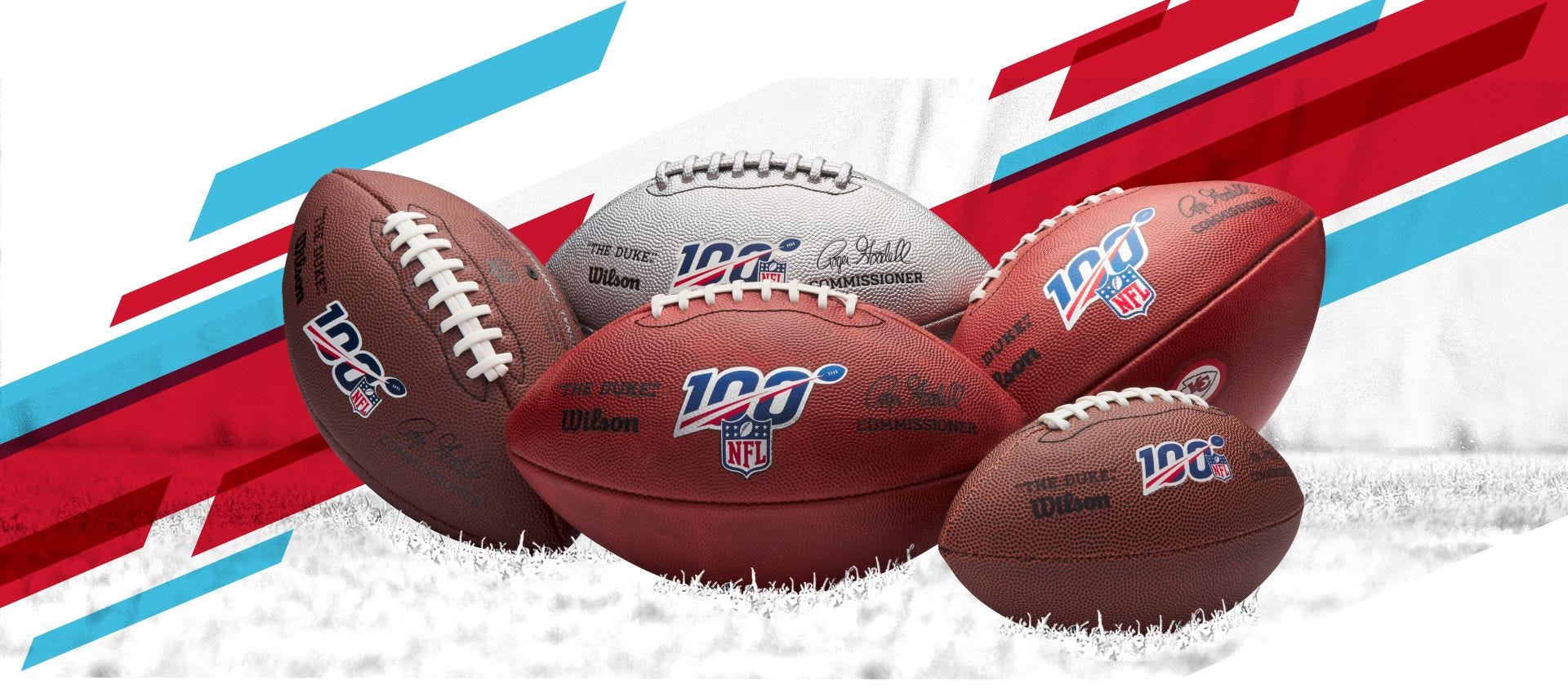 Nfl 100 The Duke Metallic Football Wilson Sporting Goods