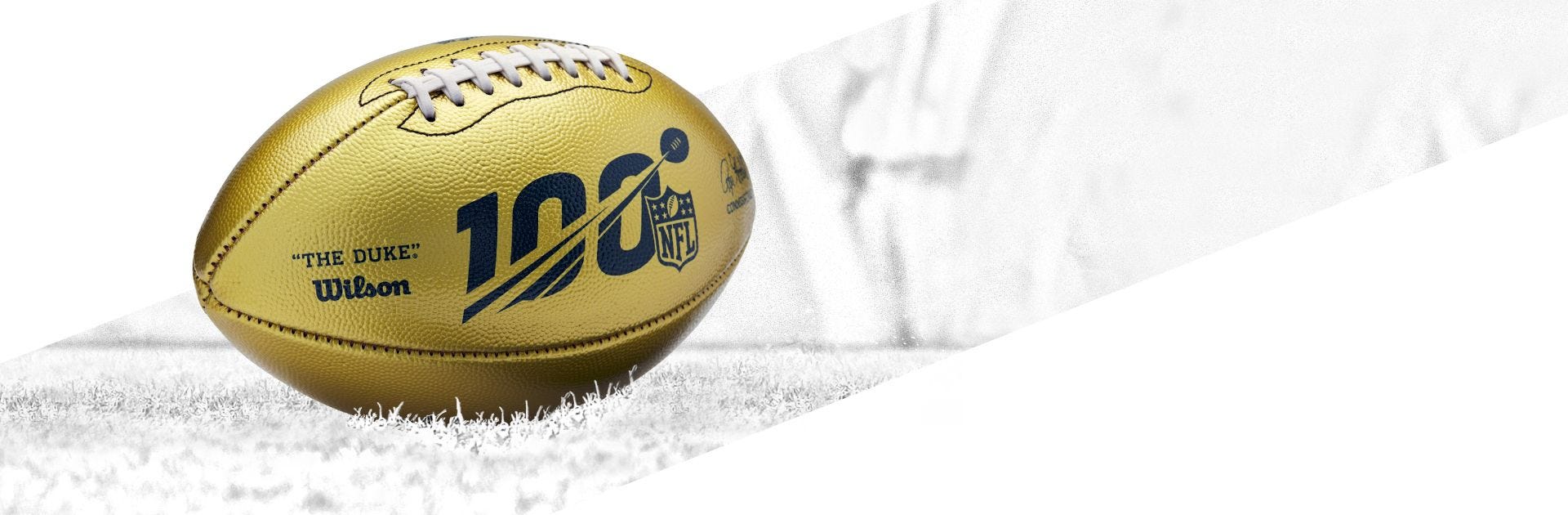 Nfl 100 The Duke Metallic Football Wilson Sporting Goods