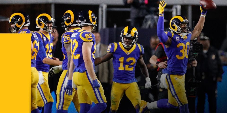 Los Angeles Rams Footballs Gear Wilson Sporting Goods