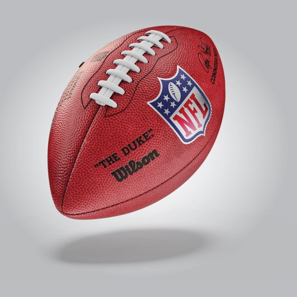 The Duke Team Decal Nfl Football | Wilson Sporting Goods