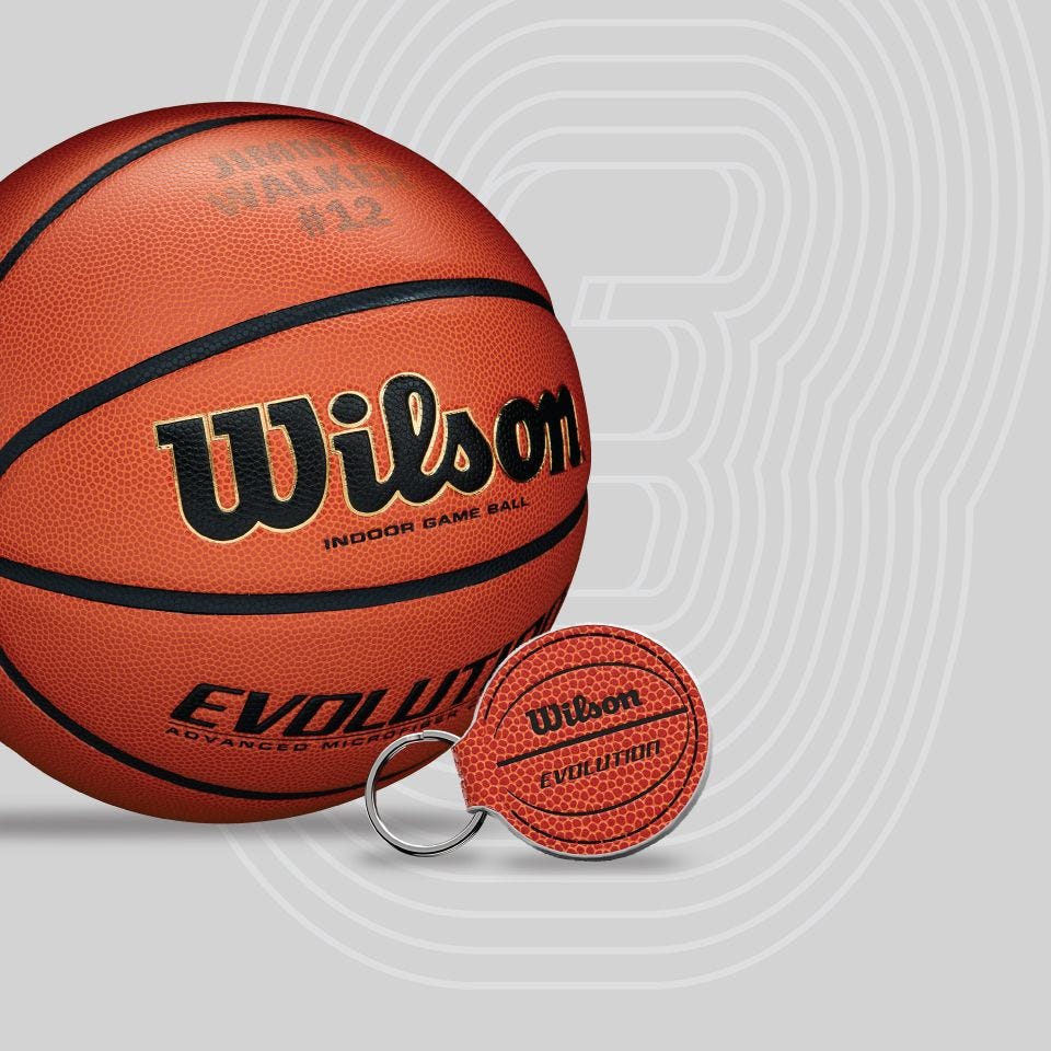 wilson personalized basketball