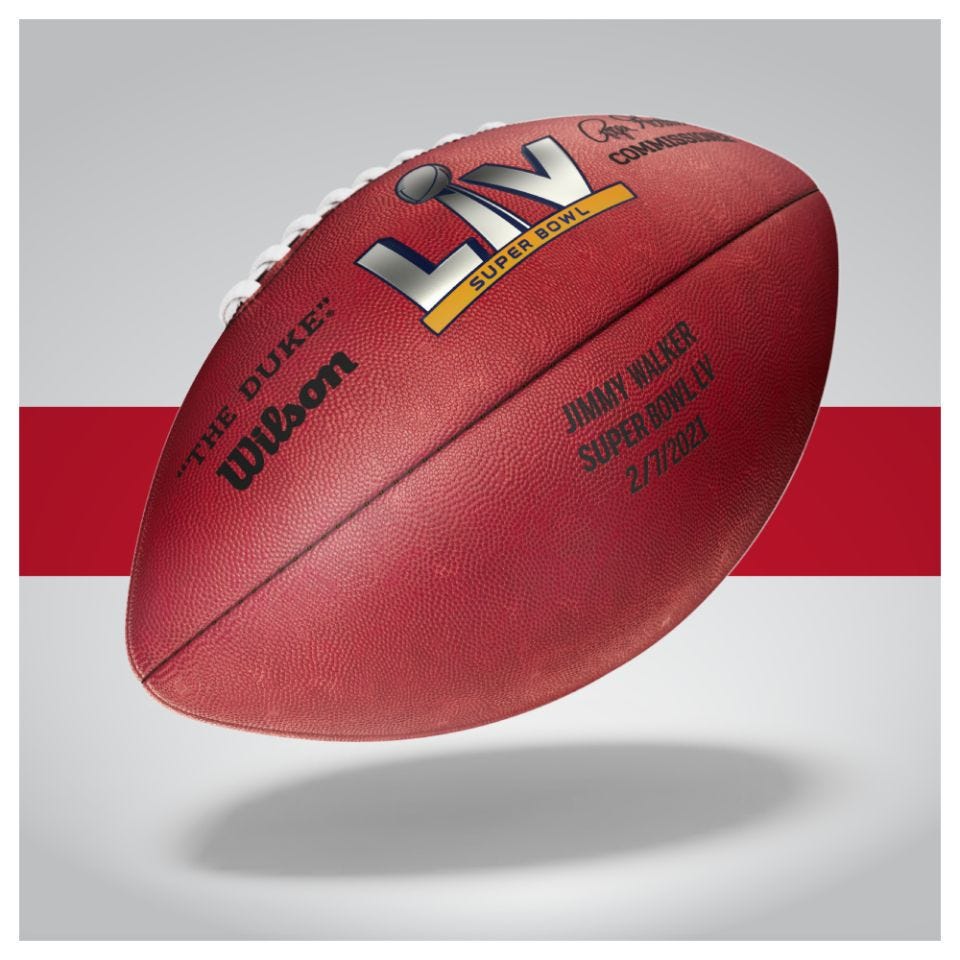 Wilson スーパーボウル LIV LV フットボール コレクターズアイテム - 記念グッズ